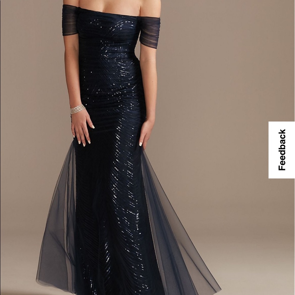 Galina signature navy formal dress